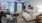 One bedroom model room living room